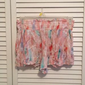 Beautiful colored, flowey shorts.